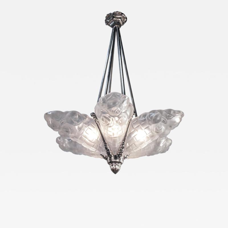  Degu French Art Deco Chandelier by Degue
