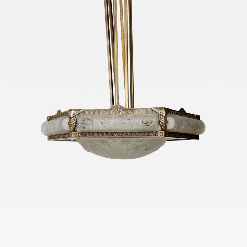  Degu French Art Deco Chandelier by Degue LU161924753963