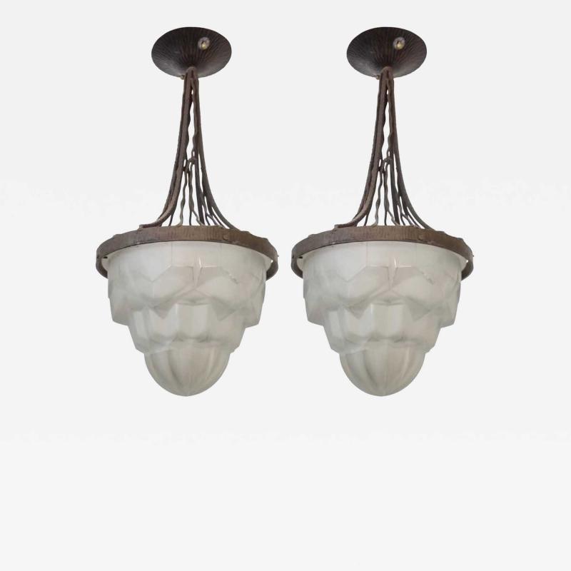  Degu French Art Deco Pendants Chandeliers by Degue LU161923914272