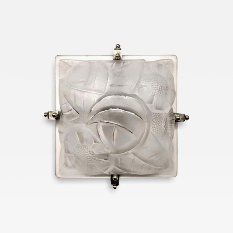  Degu French Art Deco Sconces or Flush Mounts Signed by Degue