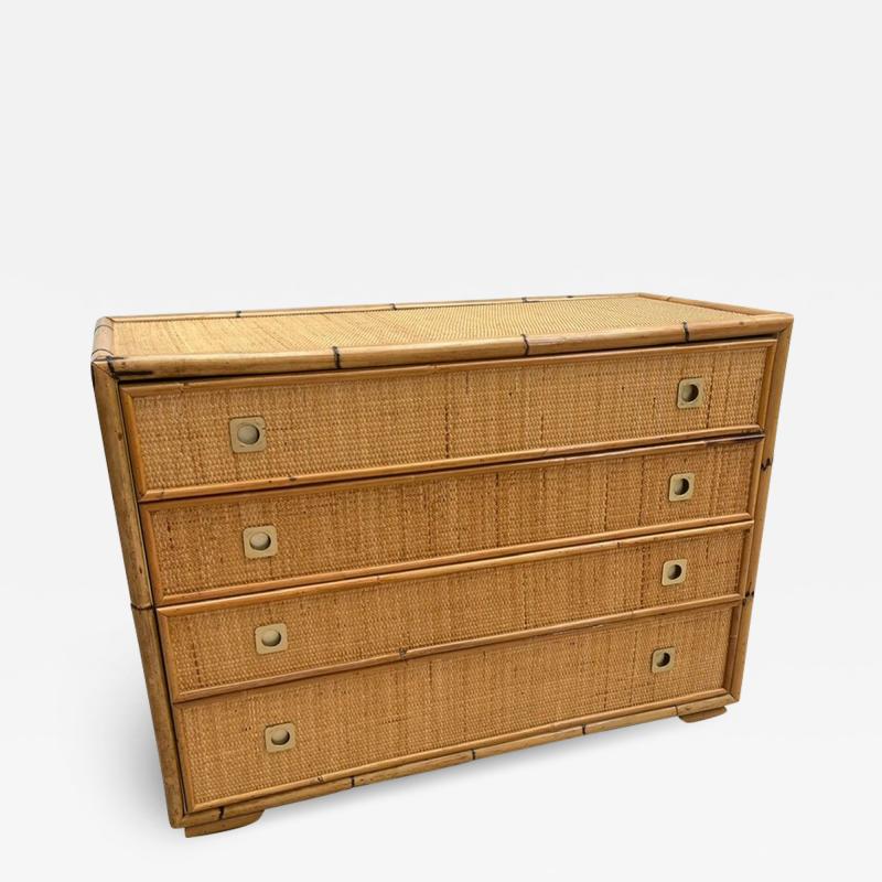  Del Vera Dal Vera Bamboo Wicker Chest of Drawers