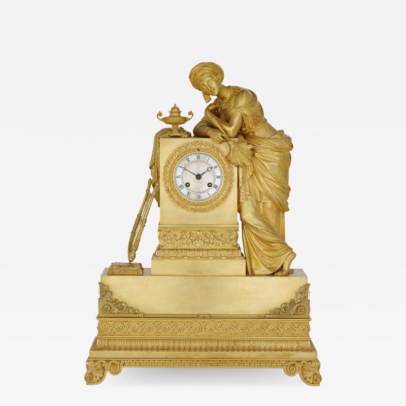  Deni re et Fils Rare Orientalist gilt bronze mantel clock by Deni re et Fils