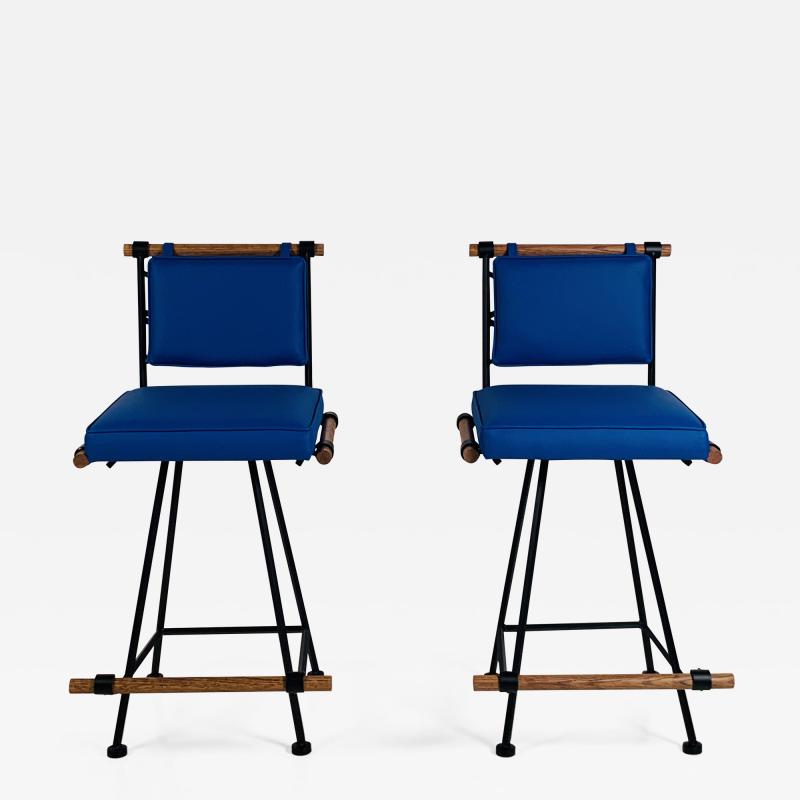  Design Fr res Pair Los Feliz Swiveling Counter Stools by Design Fr res