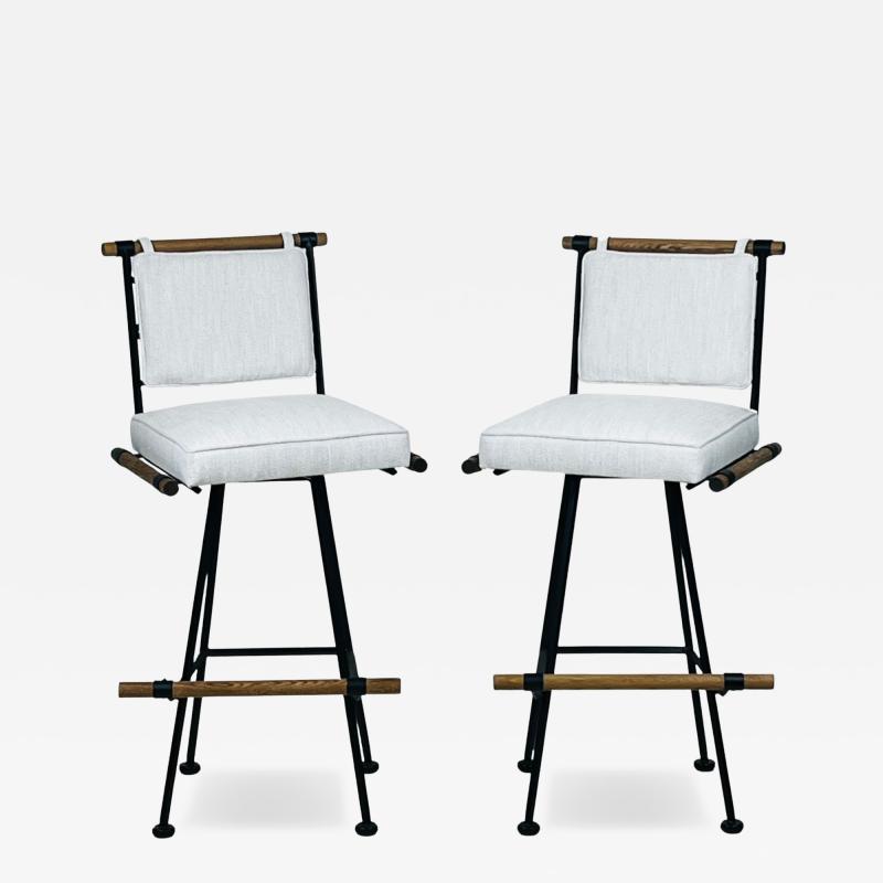  Design Fr res Pair of Antibes Swiveling Bar Stools by Design Fr res in COM