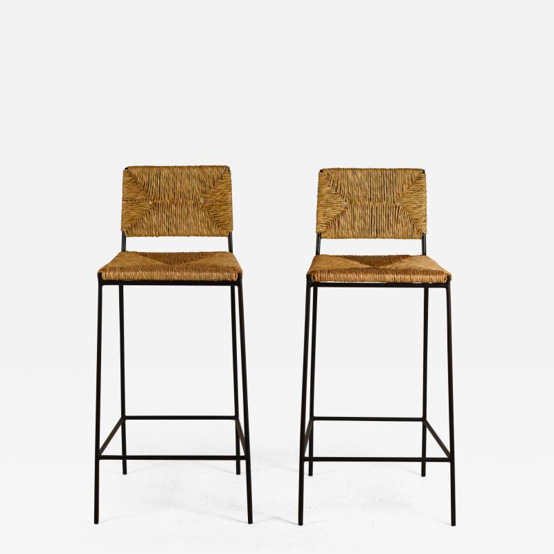  Design Fr res Pair of Campagne Counter Height Stools by Design Fr res