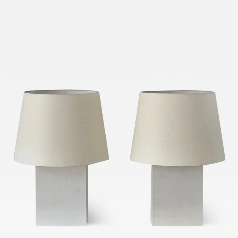  Design Fr res Pair or Large Bloc Parchment Lamps by Design Fr res