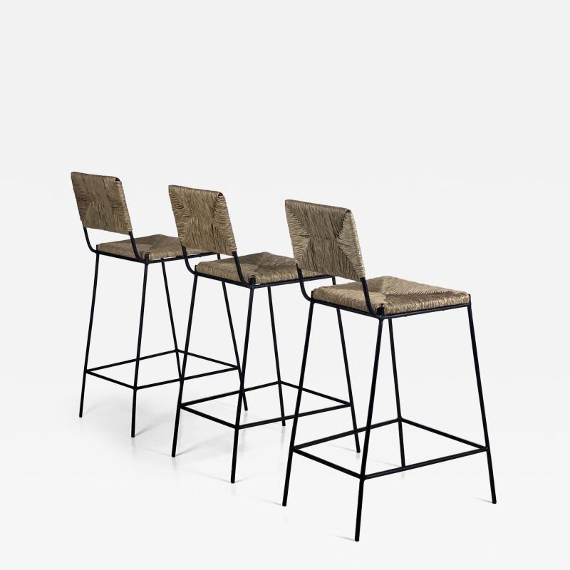  Design Fr res Set of 3 Campagne Counter Height Stools by Design Fr res