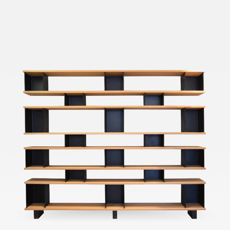  Design Fr res The 18 x 8 matte black steel and oak bookcase