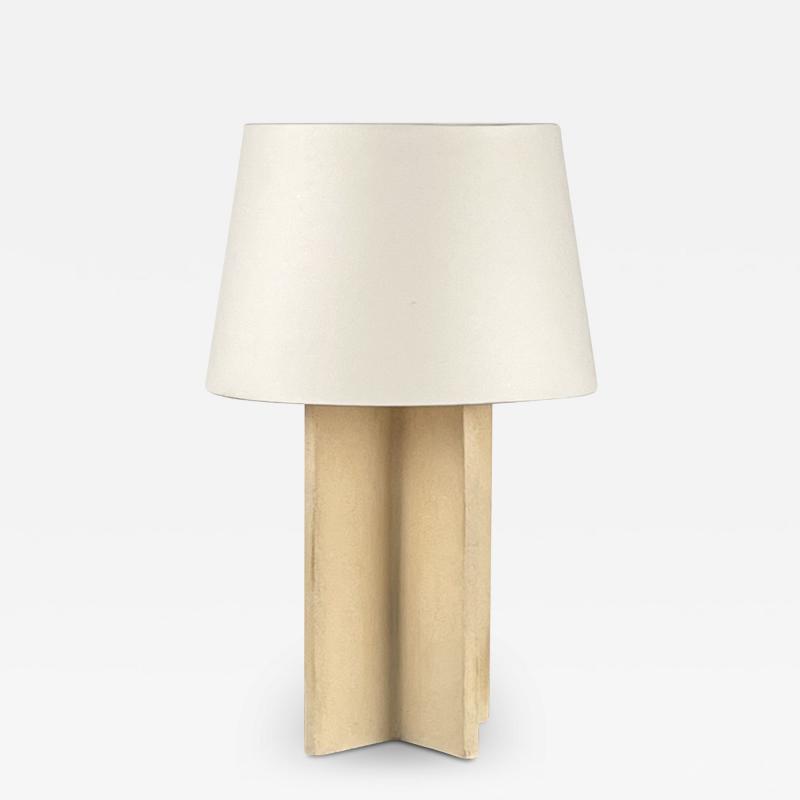  Design Fr res The Croisillon cream ceramic lamp with parchment shade by Design Fr res