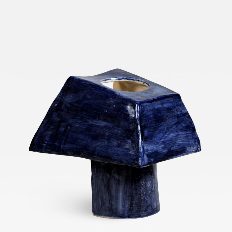  Design Fr res Trap ze Sculptural French Studio Ceramic Lamp