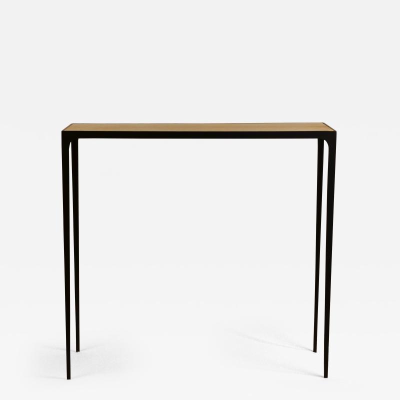  Design Fr res Wide Esquisse Natural Parchment and Wrought Iron Console by Design Fr res