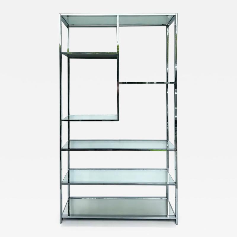  Design Institute America DIA Mid Century Chrome Etagere Design Institute of America Attributed