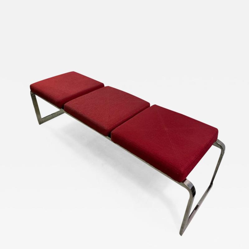  Design Institute America MODERNIST CHROME BENCH DESIGNED BY DESIGN INSTITUTE AMERICA