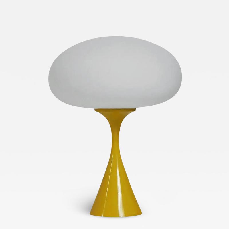  Design Line Mid Century Modern Mushroom Table Lamp by Designline in Yellow White