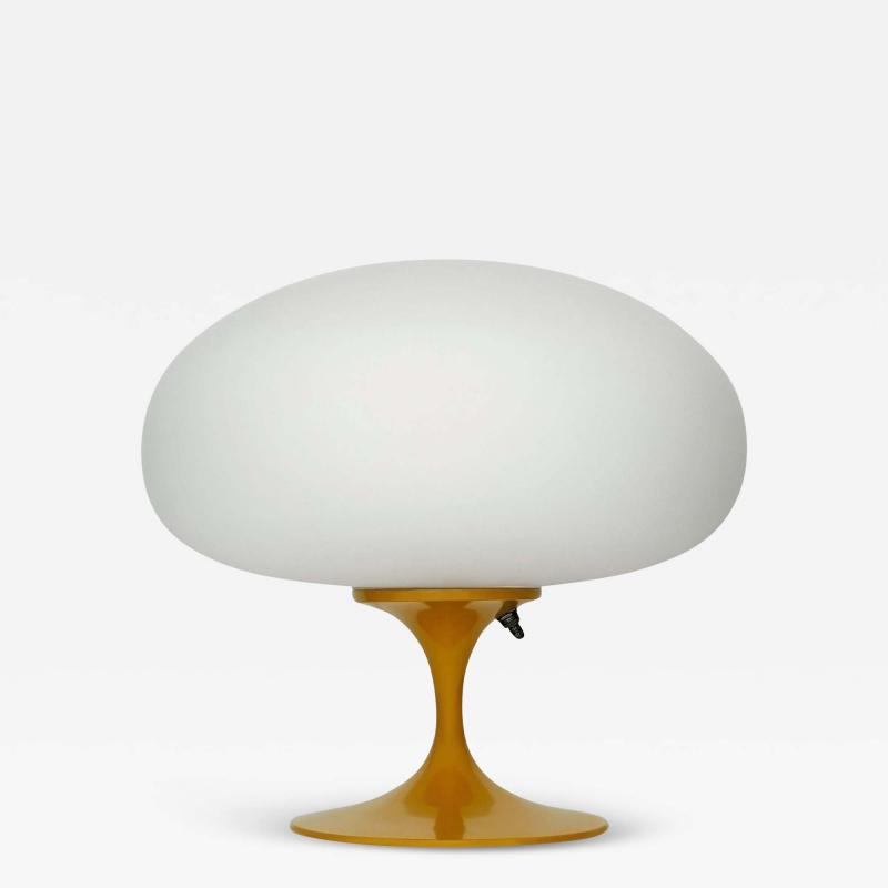  Design Line Short Stemlite Table Lamp by Designline in Mustard with White Frosted Lamp Shade