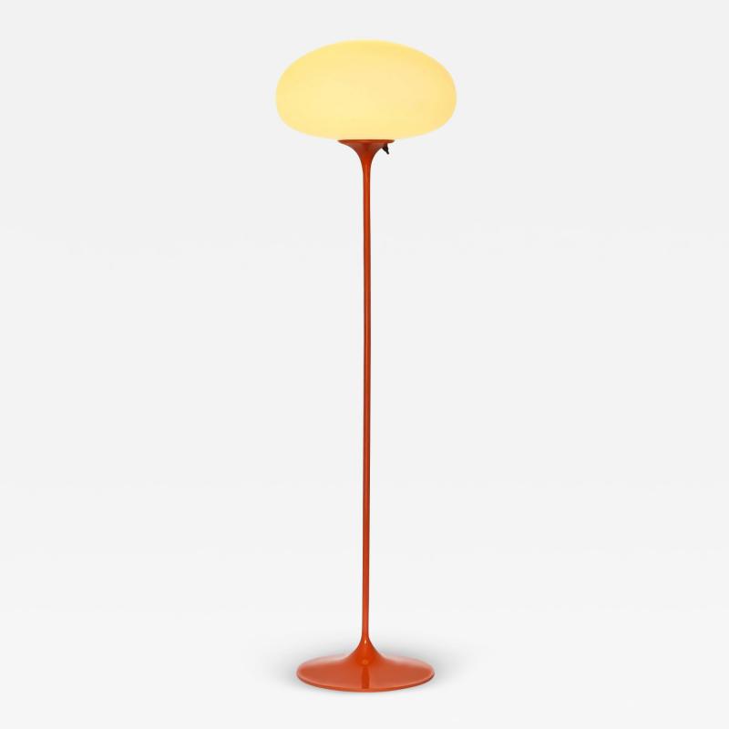  Design Line Stemlite Floor Lamp by Designline in Orange with White Frosted Glass Shade 2