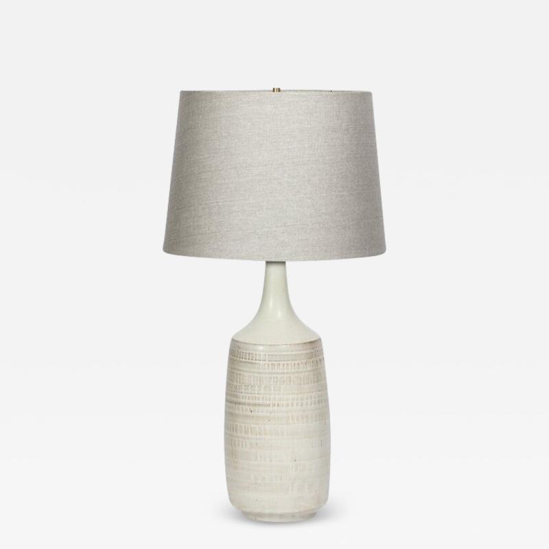  Design Techniques Mid Century Modern Dove Gray Ceramic Table Lamp by Design Techniques