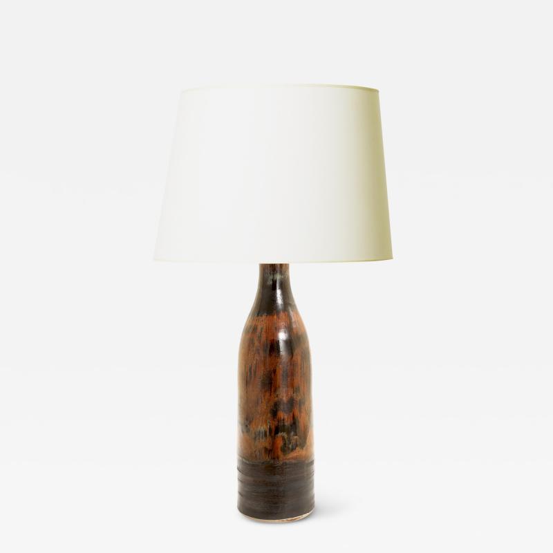  Designhuset Tall Table Lamp in Black and Copper Luster by Kent Eriksson for DesignHuset