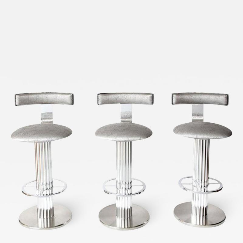  Designs for Leisure Ltd Designs for Leisure Bar Stools Chrome Steel Swivel