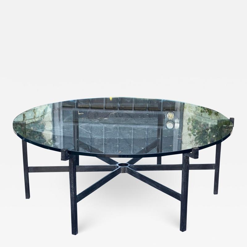  Dessin Fournir Companies Modern Dessin Fournir Round Glass Top Coffee Table