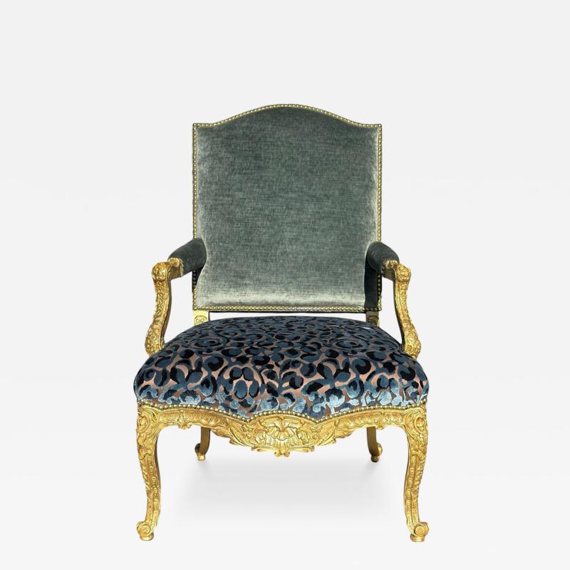  Dessin Fournir Companies Quatrain for Dessin Fournir Louis XV Style Giltwood Fauteuil W Blue Silk Velvet