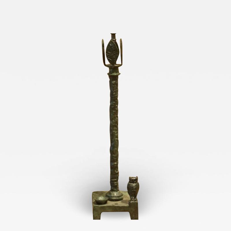  Diego Giacometti Diego Giacometti Patinated Bronze Lamp