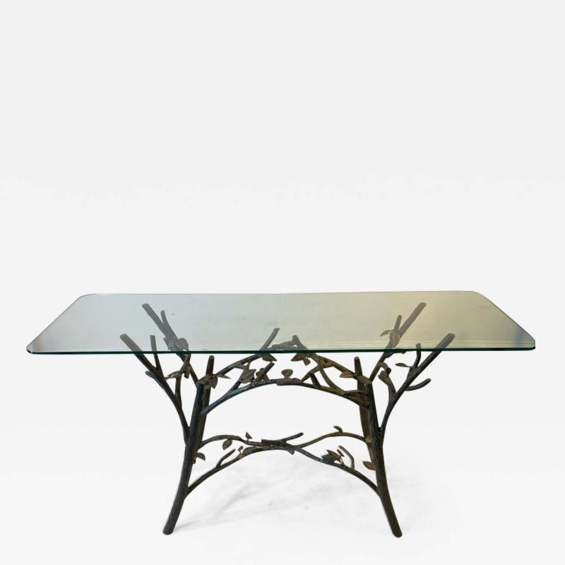  Diego Giacometti TREE BRANCH WITH BIRD CONSOLE IN THE MANNER OF GIACOMETTI