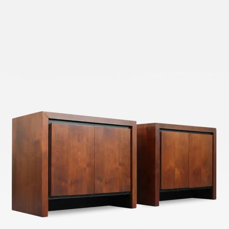  Dillingham Pair of Dillingham Nightstands or End Tables in Bookmatched Walnut