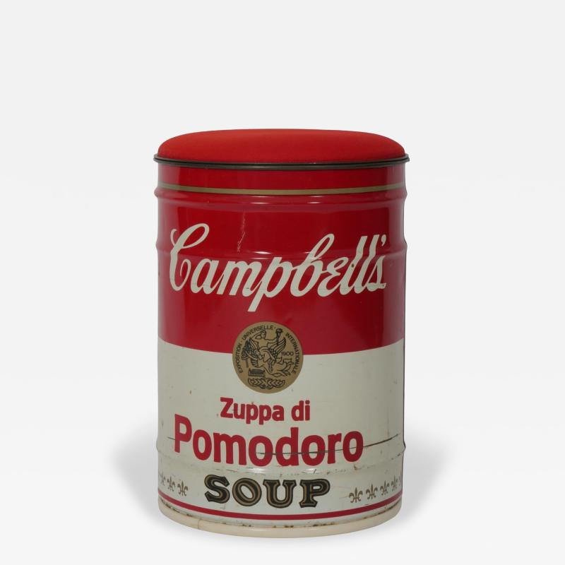  Dino Gavina Studio Simon Dino Gavina for Studio Simon Andy Warhol Campbell s Soup Can Stool Italy 1971