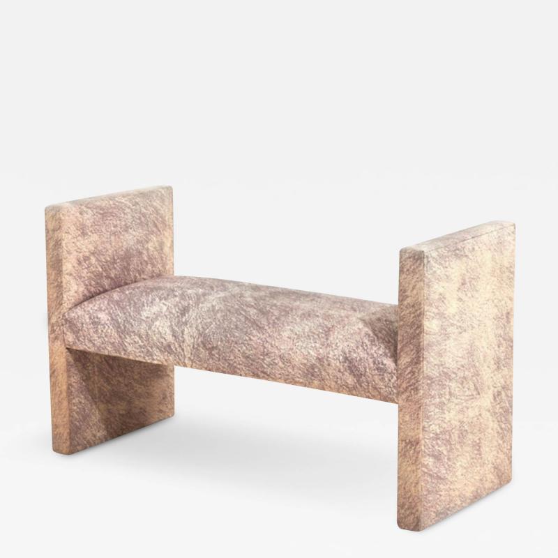  Directional Post Modern High Arm Bench by Directional 1970