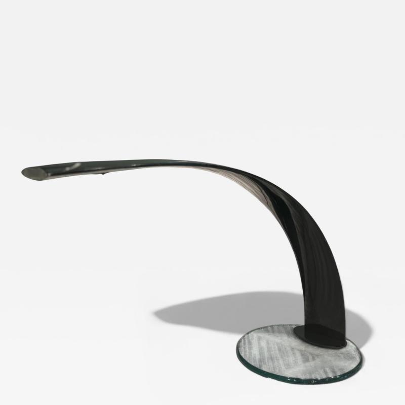  Dominici Table lamp with glass base and painted aluminum structure Enrico Furio Dominici