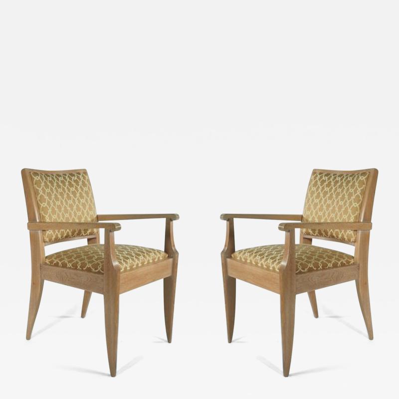  Dominique Dominique Pair of Oak Armchairs