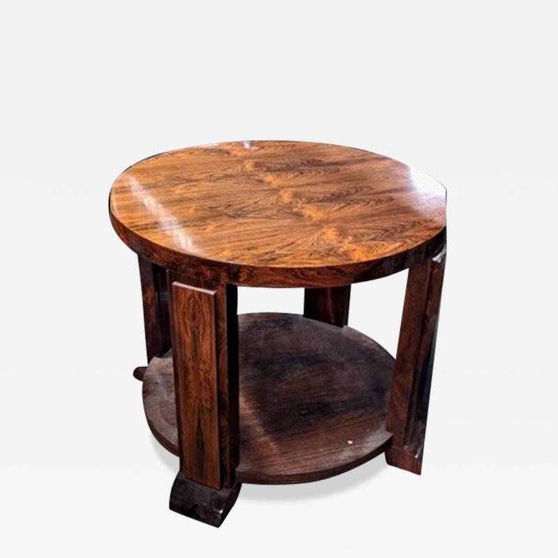  Dominique Dominique side end table in figured rosewood