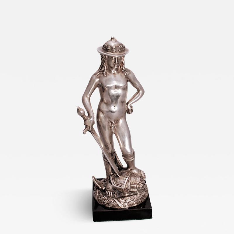  Donatello Silver Statue of David after Donatello