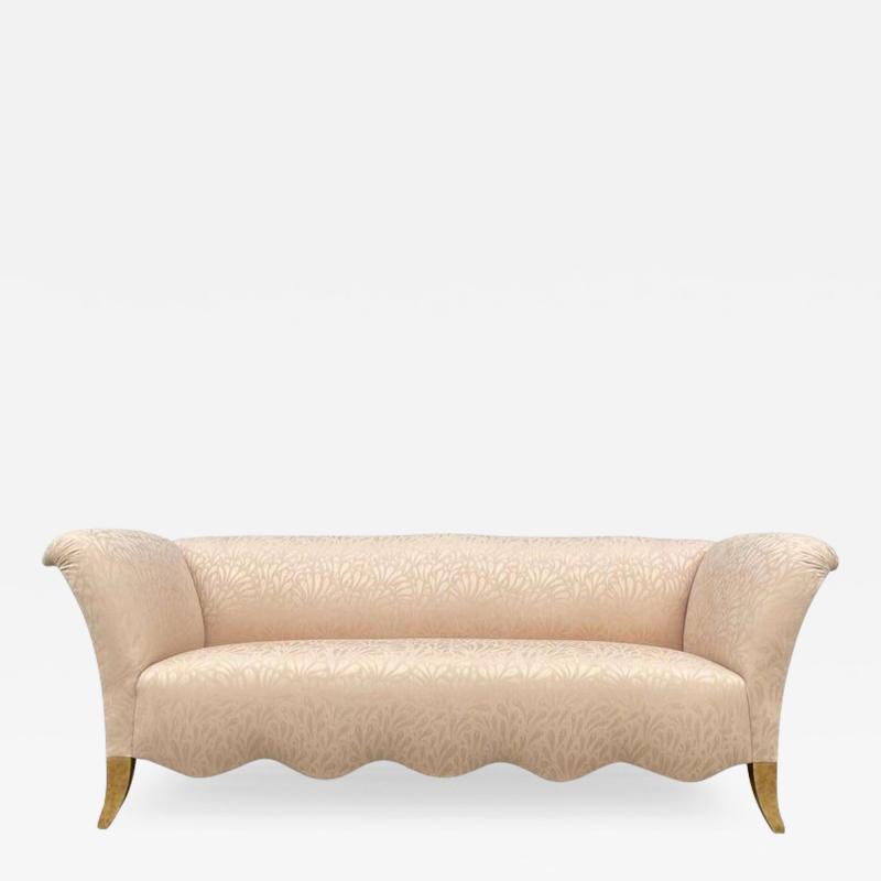  Donghia Vintage Sofa With Scalloped Shape Form by Donghia USA 1980s