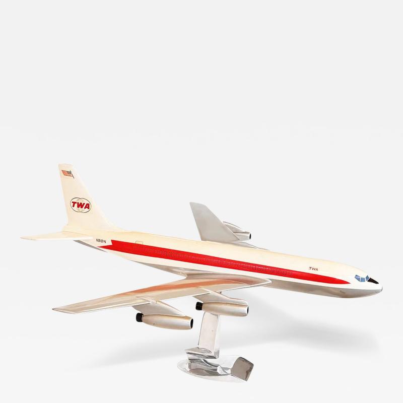  Douglas Aircraft Company Original Large 1956 Aluminum DC 8 Airplane Model