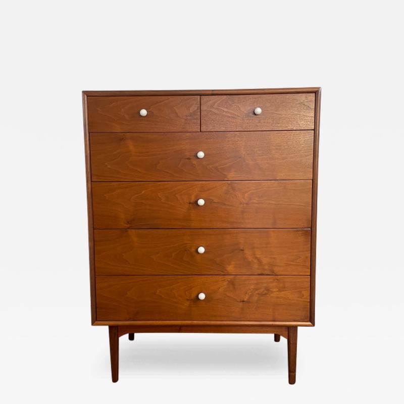  Drexel Drexel Heritage Furniture Drexel Declaration Walnut Tall Dresser Circa 1960s