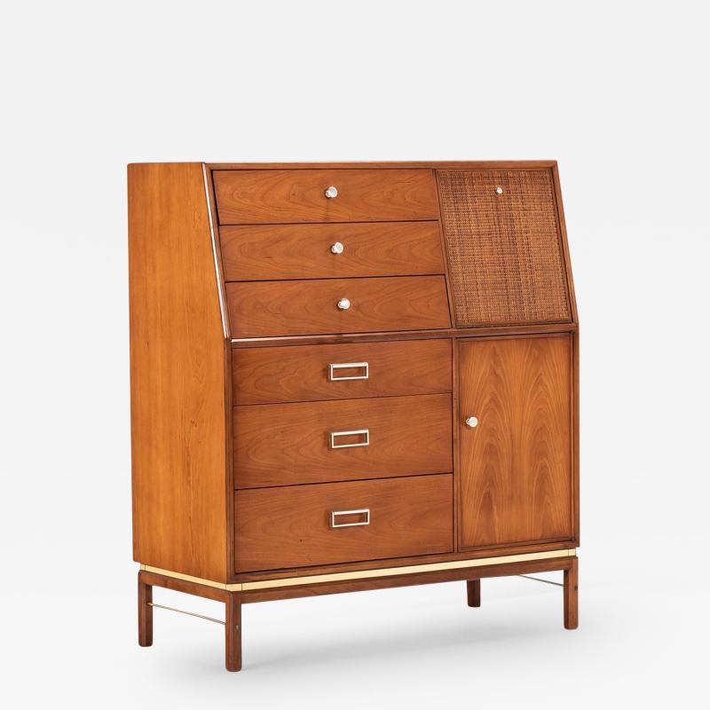  Drexel Drexel Heritage Furniture Drexel Sun Coast Collection Tall Gentlemens Dresser by Kipp Stewart c 1950s