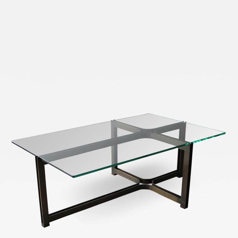  Dunbar Dunbar Coffee Table by Tom Lopinski in Oil Rubbed Bronze and Glass