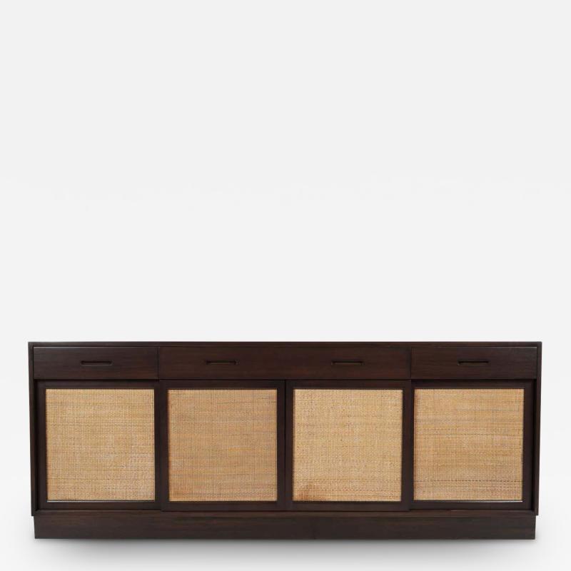  Dunbar Edward Wormley for Dunbar Cain Front Mahogany Sideboard on a Plinth Base