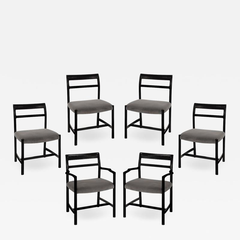  Dunbar Roger Sprunger Set of 6 Dining Chairs for Dunbar 1967 Signed 