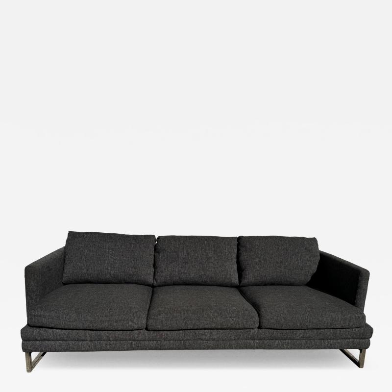  Dunbar Sled Base Grey Dunbar Style Goose Feather 3 Seat Sofa