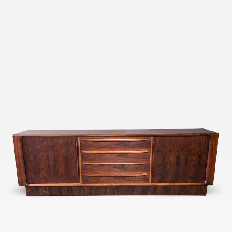  Dyrlund Danish Modern Rosewood Credenza by Dyrlund for Maurice Villency