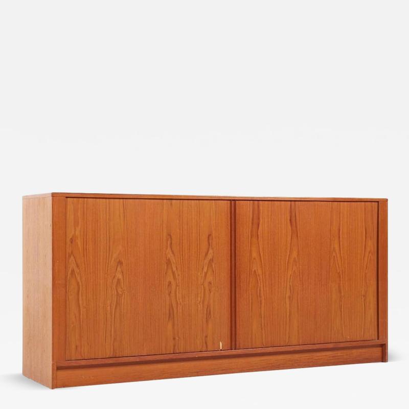  Dyrlund Dyrlund Mid Century Danish Teak Tambour Door Lowboy Dresser