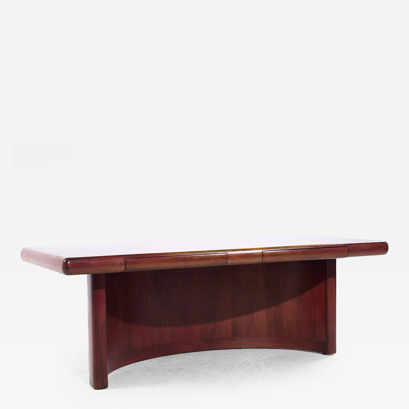  Dyrlund Dyrlund Skyline Mid Century Danish Rosewood Executive Desk