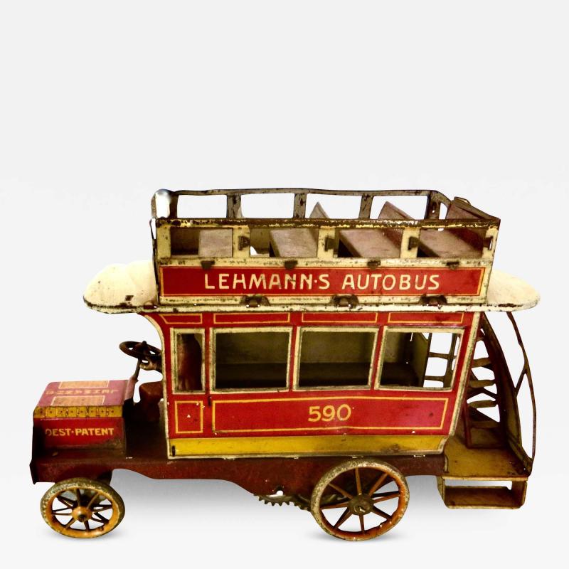  E P Lehman Co Lehman Autobus German WindUp Toy By The Ernest Paul Lehman Company Circa 1903