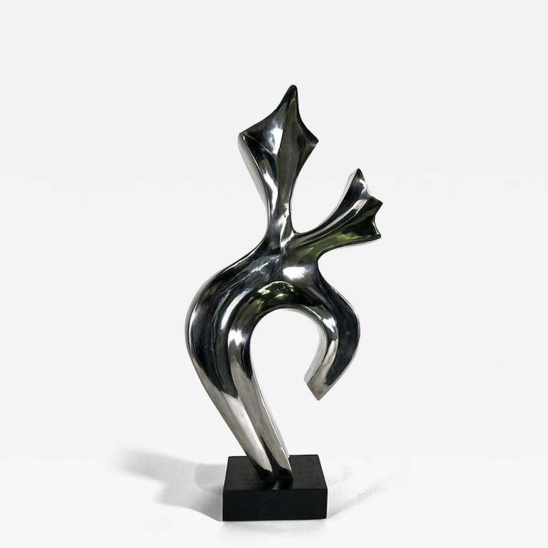  EVELYNE BRADER FRANK Joy Swiss Modern Stainless Steel Abstract Sculpture Evelyne Brader Frank