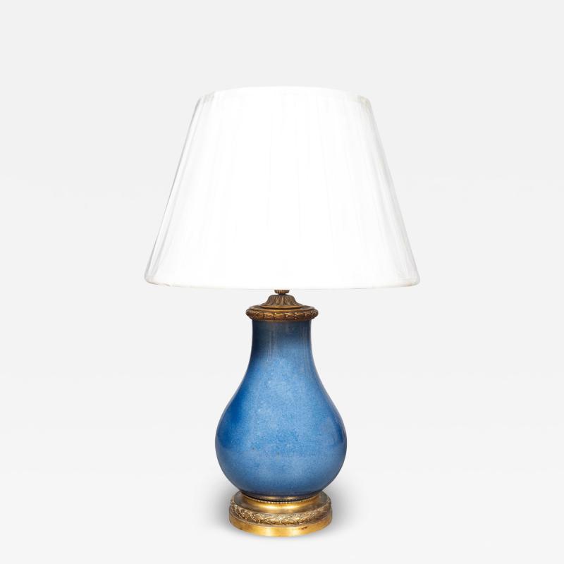  Edward F Caldwell Co Caldwell Lighting Chinese Powder Blue Porcelain Table Lamp With Caldwell Fittings