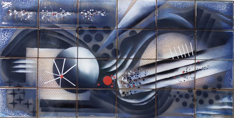  Edward Winter Enamel Wall Panel by Edward Winter Rhythm of the Spheres 