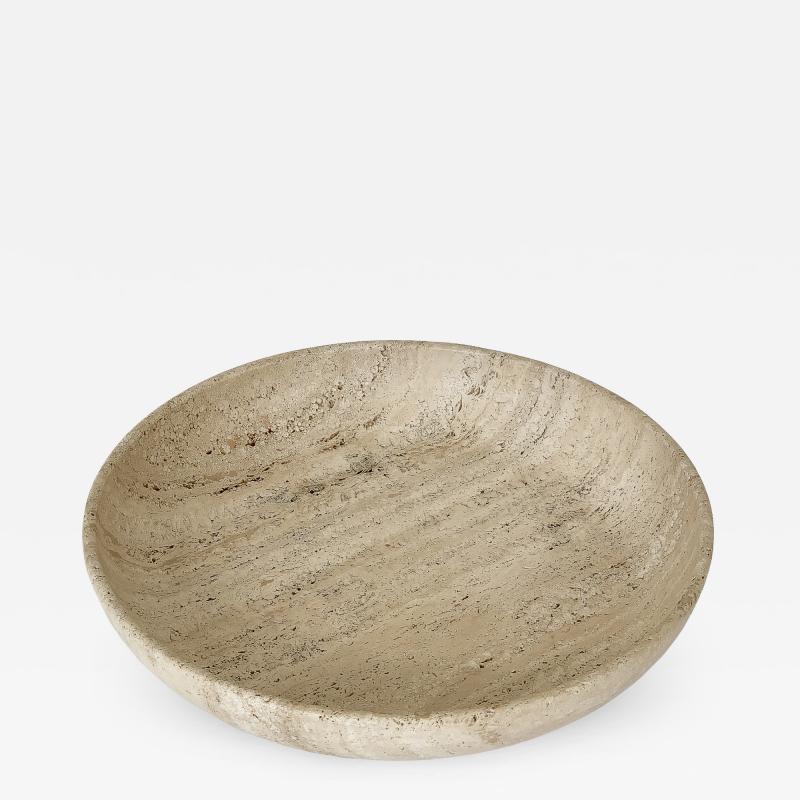  Egidio Di Rosa Pier Alessandro Giusti Monumental Travertine Bowl Centerpiece by Giusti and Di Rosa for Up Up